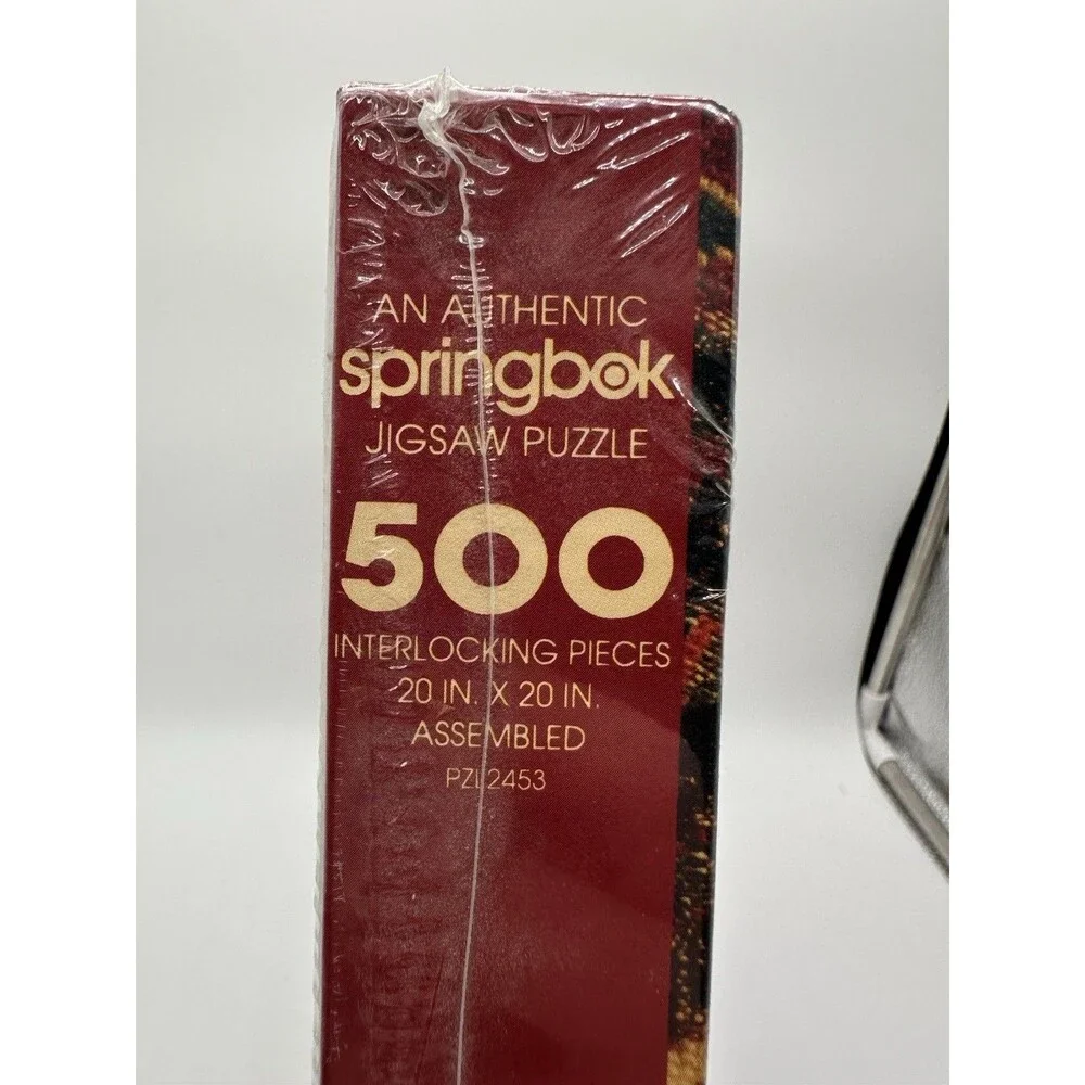 New Sealed 1991 Springbok Flemish Floral 500 Pc Puzzle 2453
